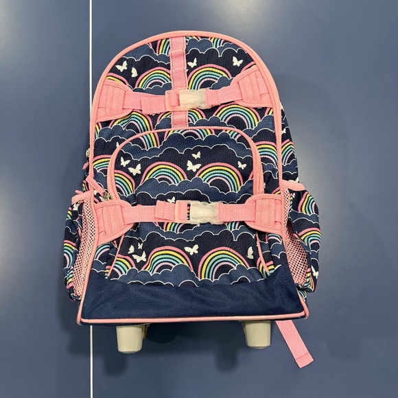 Pottery Barn Kids Rolling Backpack in Rainbow - Picture 1 of 11